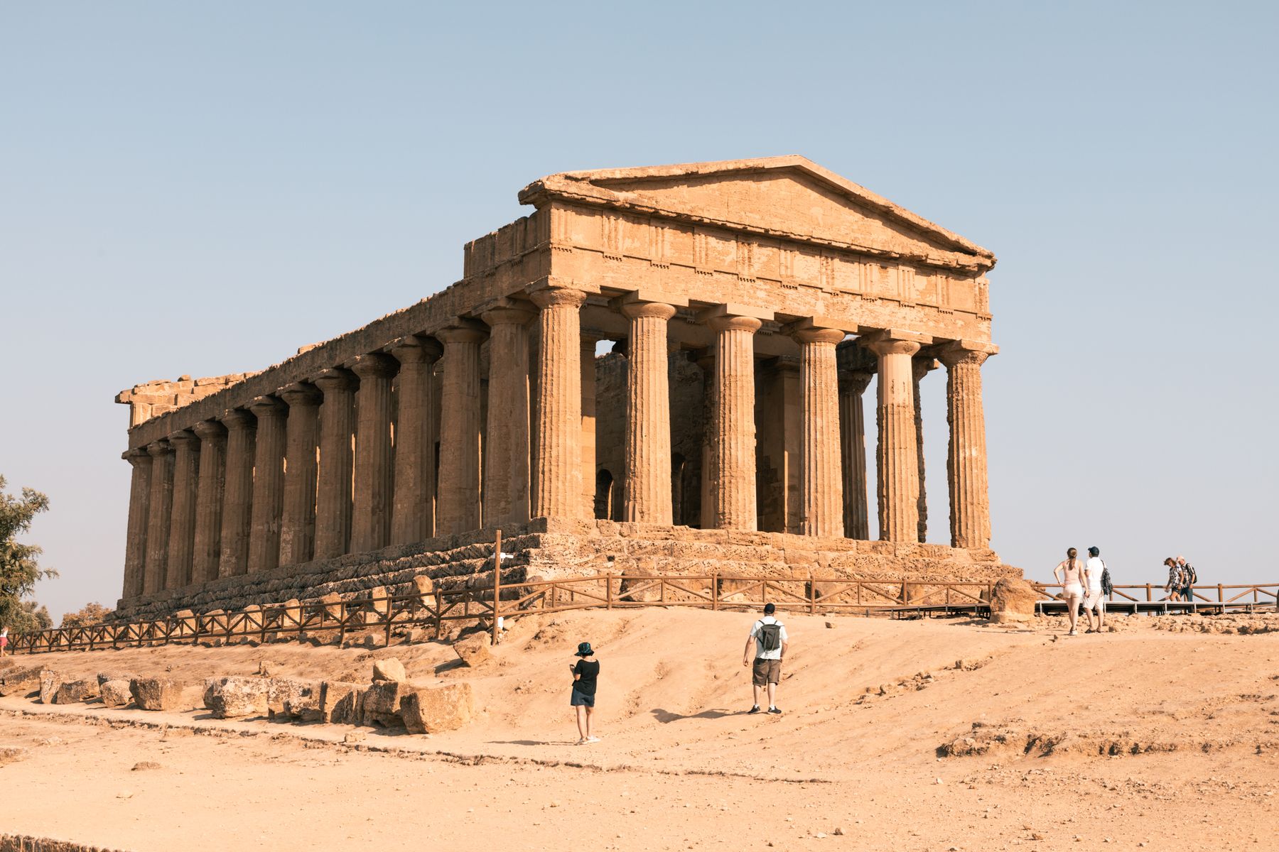 Temple of Concordia in the Valley of the Temples near Agrigento